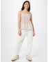 VERO MODA Top 'ELI' roz pitaya / alb - Pled.ro