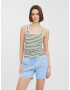 VERO MODA Top 'Sailor Sabbi' verde pastel / alb lână - Pled.ro