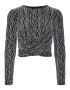 VERO MODA Tricou 'KANZ' negru / argintiu - Pled.ro