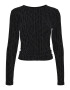 VERO MODA Tricou 'KANZ SIBE' negru / argintiu - Pled.ro