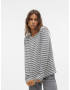 VERO MODA Tricou 'MATHILDE' gri metalic / alb - Pled.ro