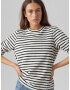 VERO MODA Tricou 'Mathilde' negru / alb - Pled.ro