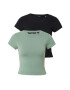 VERO MODA Tricou 'MAXI' verde pastel / negru - Pled.ro