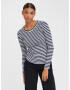 VERO MODA Tricou 'Natasha' negru / alb - Pled.ro