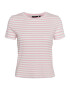 VERO MODA Tricou 'Vio' opal / roz / alb - Pled.ro