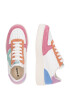 VICTORIA Sneaker low 'MADRID' albastru pastel / portocaliu închis / roz închis / alb - Pled.ro