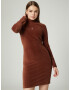 VIERVIER Rochie 'Alea' castaniu - Pled.ro