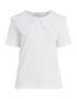 VILA Tricou alb natural - Pled.ro