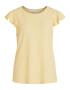 VILA Tricou galben pastel - Pled.ro