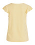 VILA Tricou galben pastel - Pled.ro