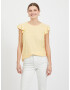 VILA Tricou galben pastel - Pled.ro