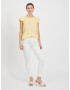 VILA Tricou galben pastel - Pled.ro