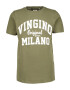 VINGINO Tricou oliv / alb - Pled.ro