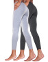 VIVANCE Leggings gri deschis / negru - Pled.ro