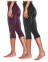 VIVANCE Leggings mov neon / negru - Pled.ro