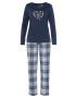 VIVANCE Pijama bleumarin / mai multe culori / roz deschis - Pled.ro