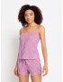 VIVANCE Pijama 'Dreams' mauve / alb - Pled.ro