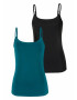 VIVANCE Top verde petrol / negru - Pled.ro