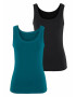 VIVANCE Top verde petrol / negru - Pled.ro