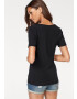 VIVANCE Tricou negru / alb - Pled.ro