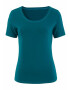 VIVANCE Tricou verde petrol / negru - Pled.ro