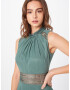 Vera Mont Rochie de cocktail gri argintiu / verde smarald - Pled.ro