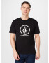 Volcom Tricou 'CRISP' negru / alb - Pled.ro