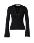 Warehouse Pulover 'Eyelet' negru - Pled.ro