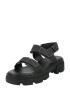 Warehouse Sandale 'Chunky' negru - Pled.ro