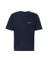 Wax London Tricou 'DEAN' bleumarin / alb - Pled.ro