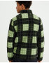 WE Fashion Jachetă fleece verde / negru - Pled.ro