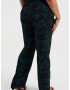 WE Fashion Pantaloni verde / negru - Pled.ro