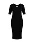 WE Fashion Rochie tricotat negru - Pled.ro