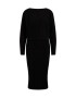 WE Fashion Rochie tricotat negru - Pled.ro