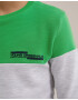 WE Fashion Tricou albastru noapte / verde / alb - Pled.ro