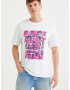 WE Fashion Tricou albastru / roz / alb - Pled.ro