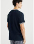 WE Fashion Tricou bleumarin / alb - Pled.ro