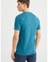 WE Fashion Tricou cyan - Pled.ro