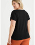 WE Fashion Tricou negru - Pled.ro