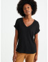 WE Fashion Tricou negru - Pled.ro