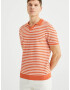 WE Fashion Tricou portocaliu / alb - Pled.ro