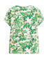 WE Fashion Tricou verde / alb - Pled.ro