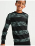 WE Fashion Tricou verde jad / negru - Pled.ro