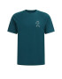 WE Fashion Tricou verde smarald / alb - Pled.ro