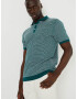 WE Fashion Tricou verde smarald / alb - Pled.ro