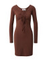 WEEKDAY Rochie ciocolatiu - Pled.ro