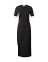 WEEKDAY Rochie 'Crease' negru - Pled.ro