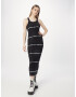 WEEKDAY Rochie negru / alb - Pled.ro