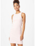 WEEKDAY Rochie 'Stella' roz / alb - Pled.ro