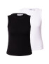 WEEKDAY Top negru / alb - Pled.ro